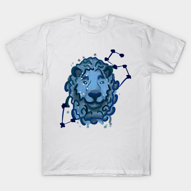 Watercolor leo star sign T-Shirt by Antiope